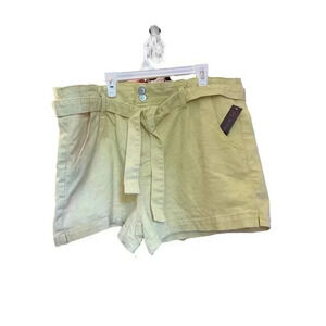 Women's No Boundaries Pleated Paper Bag Short Yellow XXXL (21)